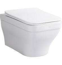 Унитаз подвесной Aquanet Elegant 280960 безободковый, с микролифтом