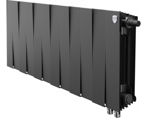 Радиатор биметаллический Royal Thermo Piano Forte 300 VDR80 12 секций, межосевое расстояние 8 см, noir sable