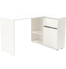 Компьютерный стол Woodville Мэдди 174x50 см, белое тиснение