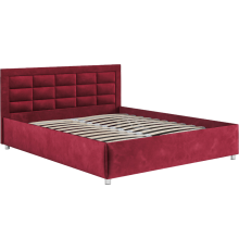 Кровать Mebel-Ars Версаль 160, бархат красный star velvet 3 dark red