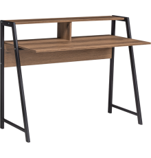 Письменный стол Woodville Аларо 115x60 см, дуб делано темный, матовый черный