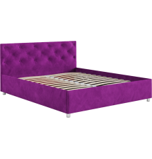 Кровать Mebel-Ars Классик 160, микровелюр фиолетовый