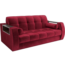 Диван Mebel-Ars Барон №3 бархат красный star velvet 3 dark red