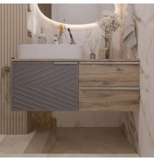 Тумба с раковиной STWORKI Arron 100 dorado (Ненадлежащее качество: витрина, трещины, нет упаковки)