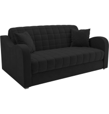 Диван Mebel-Ars Барон №4 велюр черный hb-178 17