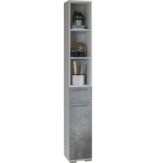 Стеллаж Mebel-Ars Калифорния №2, 30х33 белый, ателье светлое