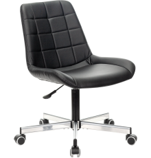 Компьютерное кресло BRABIX Deco MG-316 черное, опора серебристая