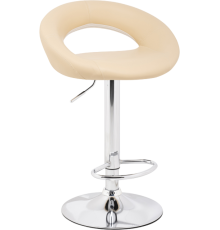 Барный стул Woodville Oazis cream, опора chrome