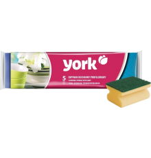 Губка для посуды York 031020 профилированные, 5 шт.