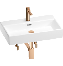 Комплект Wellsee Graceful Pro 201004644 глянцевый белый, розовое золото, 5 в 1