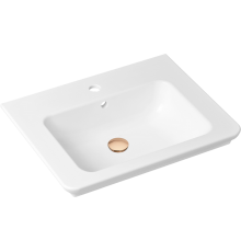 Раковина Lavinia Boho Bathroom Sink Slim 21520865 с донным клапаном, розовое золото