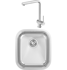 Комплект Мойка кухонная Kantera Aquarius AQR100 ST + Смеситель Piato 44713