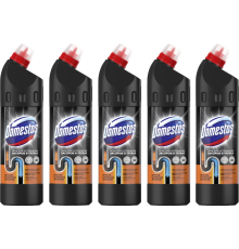 Набор Domestos средство для прочистки труб, 750 мл, 5 шт.