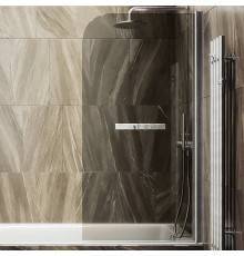 Шторка на ванну Maybahglass MGV-783-5 70x140, профиль матовый хром, стекло бронза