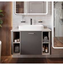 Тумба под раковину VOQ Drexel Drexel 80 anthracite cream (Ненадлежащее качество: трещина на задней перекладине)