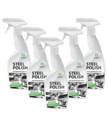 Набор Grass Средство для металлических поверхностей Grass Steel Polish 600 мл 5 шт.