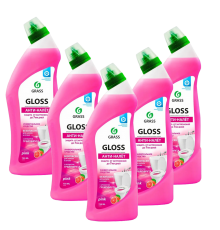 Набор Grass Универсальное моющее средство Grass Gloss pink, 750 мл 5 шт