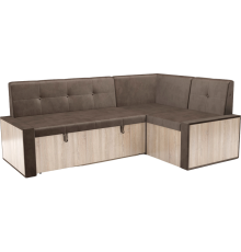 Угловой кухонный диван Mebel-Ars Таллин 191х83х121 см бархат шоколадный star velvet 60 coffee