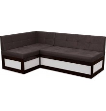 Угловой кухонный диван Mebel-Ars Нотис L 187х82х112 см бархат шоколадный star velvet 60 coffee