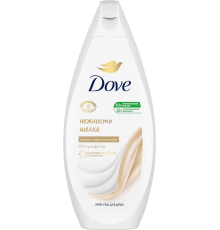 Крем-гель для душа Dove Нежность шелка кремовый, для атопиков, гипоаллергенный, без сульфатов, увлажняющий, 250 мл