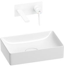 Комплект Wellsee Pure BY Wellsee 201000715 С ВНУТРЕННЕЙ ЧАСТЬЮ, глянцевый белый, матовый белый, 2 в 1
