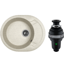 Комплект Мойка кухонная Dr. Gans Berta 580 серый + Измельчитель Bone Crusher BC 1000-AS