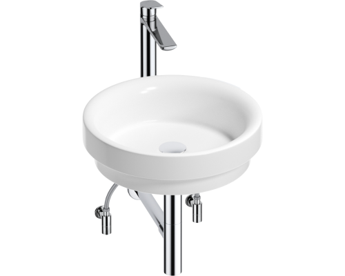 Комплект Wellsee Doux 201004221 глянцевый белый, хром, 5 в 1