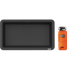 Комплект Мойка кухонная Omoikiri Tarento 83-GB графит + Измельчитель Nagare slim 500