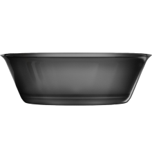 Ванна из полиэфирной смолы Abber Kristall Onyx 170x75 см, отдельностоящая, овальная, с донным клапаном, черная