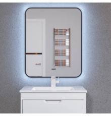 Зеркало Uperwood Modul 65х80, с подсветкой, с подогревом, холодная подсветка, черное