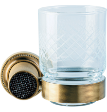 Стакан Boheme Royal Cristal Black Br подвесной, бронза