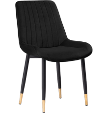 Стул Woodville Seda 1 15295 black, ножки black, gold