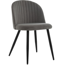 Стул Woodville Gabi 1 dark gray, ножки black