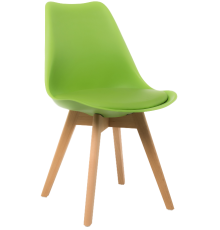 Стул Woodville Bonuss green, ножки массив бука