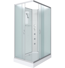 Душевая кабина Niagara Classic NG-43185-14QBKG 110х80 см, без крыши, с гидромассажем