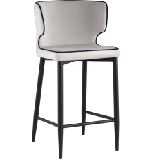 Полубарный стул Stool Group Матео светло-серый