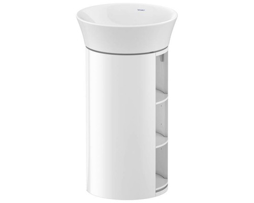 Duravit White Tulip Тумбочка напольная 41х75см., раковина, 2 дерев. полки, цвет: белый высокоглянцевый. 2365500070,  WT423908585