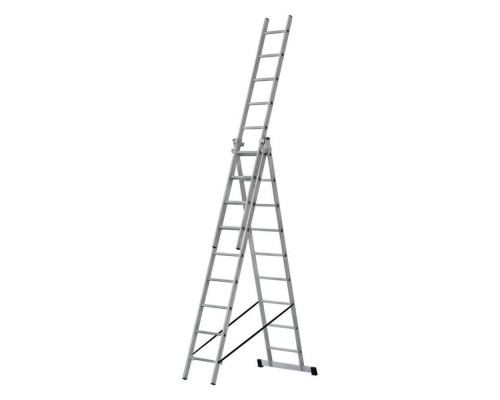 Лестница трехсекционная универсальная 9 ступеней AL309
