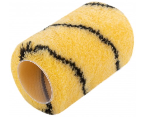 Ролик полиакриловый, бежевый с черной полоской, диам. 40/61 мм; ворс 10,4 мм, 100 мм