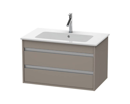 Duravit Ketho Тумба подвесная, 80x47.5х48см., с раковиной, с 2 выдв.ящиками, цвет: базальт матовый. 2336830000,  KT642904343