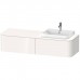 Duravit Happy D.2 Plus Тумба подвесная 160x55х35.4см, с раковиной и 2 ящиками, DX, цвет: белый глянцевый. 2360600000, HP031HR2222, HP4944R2222