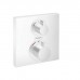 Hansgrohe Ecostat Square Термостат для душа, 2 источника, внешняя часть, цвет: белый матовый. 15714700