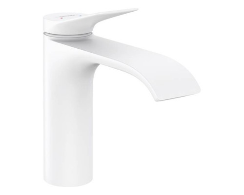 Hansgrohe Vivenis Смеситель для раковины, на 1 отв., с донным клапаном, цвет: белый матовый. 75020700 Hansgrohe Vivenis Смеситель для раковины, на 1 отв., с донным клапаном, цвет: белый матовый. 75020700