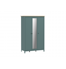 Шкаф Шведский стандарт Сага 132x65x216, бирюзовый, ясень