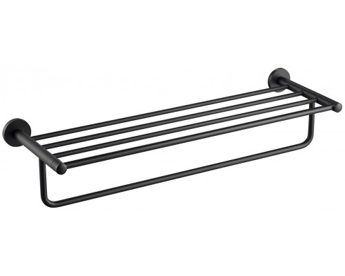 Timo 13058/03 Saona Полка для банных полотенец, L=600 мм, черный 13058/03