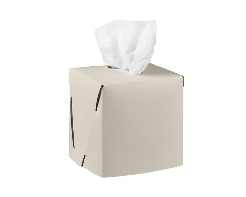 ADJ Салфетница Kleenex, 12x12xH12 см., цвет: панна котта/белый. 0015.16/10 ADJ Салфетница Kleenex, 12x12xH12 см., цвет: панна котта/белый. 0015.16/10