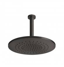 Gessi 316 Душевая головка шарнирная, потолочная на 1/2rdquo;, Oslash;355мм, h=243мм, цвет: brushed black metal pvd. 54152#707