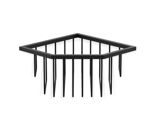 Decor Walther WA ECK1 Корзина универсальная 18x18x9.5см для душа, угловая, подвесная, цвет: черный матовый. 0703360