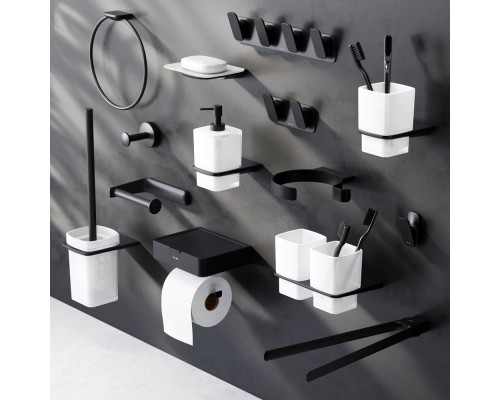 A50A36922 Стеклянный диспенсер для жидкого мыла с настенным держателем