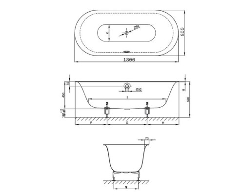 BetteLux Oval Ванна встраиваемая овальная с шумоизоляцией 180x80x45 см, BetteGlasurreg; Plus антислип, (для удлиненного слива-перелива), цвет: белый. B23-1500, 3466-000 PLUS AR BetteLux Oval Ванна встраиваемая овальная с шумоизоляцией 180x80x45 см, BetteGlasurreg; Plus антислип, (для удлиненного слива-перелива), цвет: белый. B23-1500, 3466-000 PLUS AR